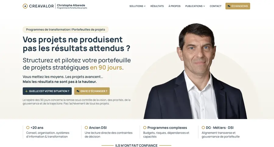 Site creavalor.com