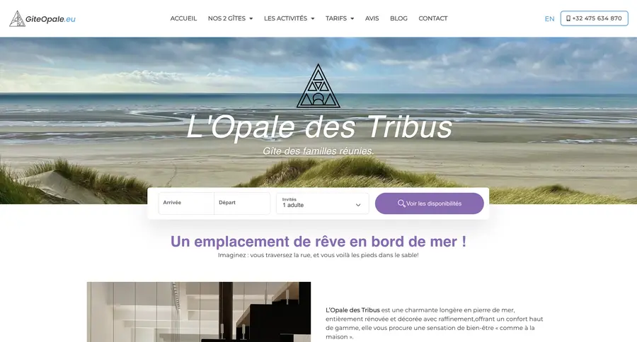 Site giteopale.eu
